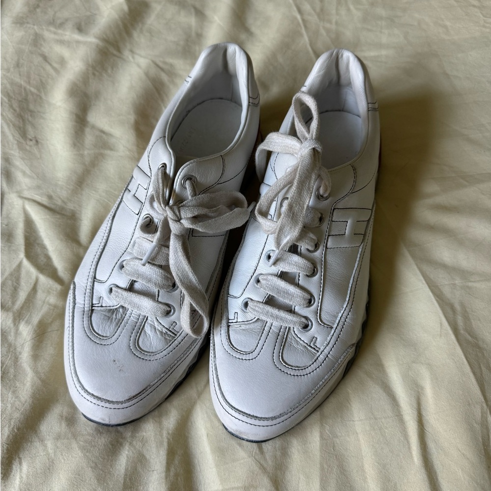Hermes White Sneakers